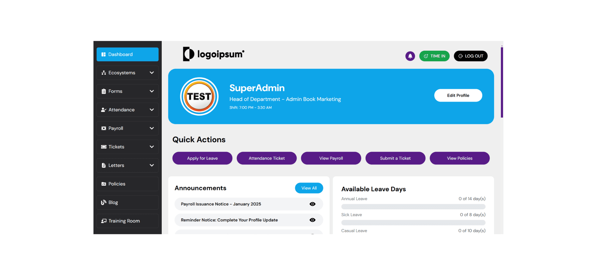 HR Management System (HRM)